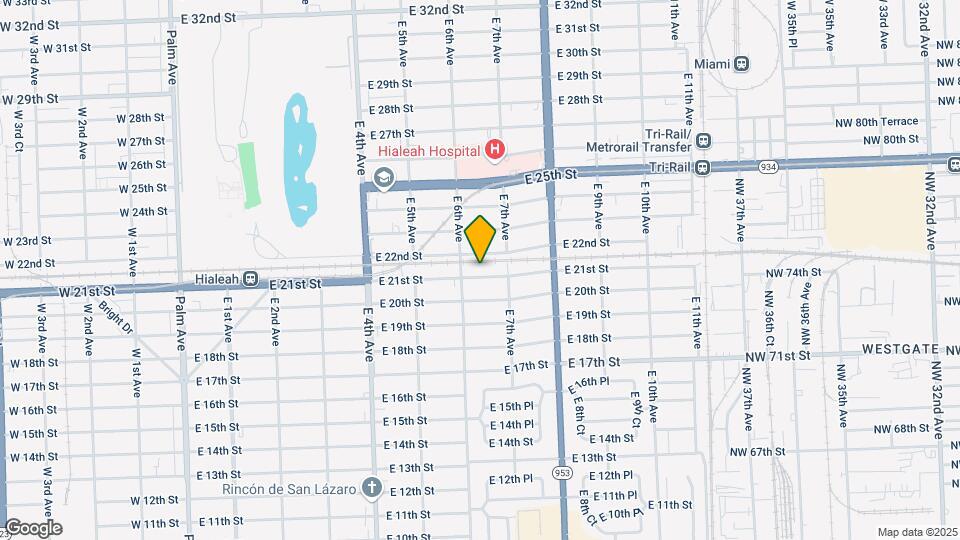 633 E 21st St Map and Location Details