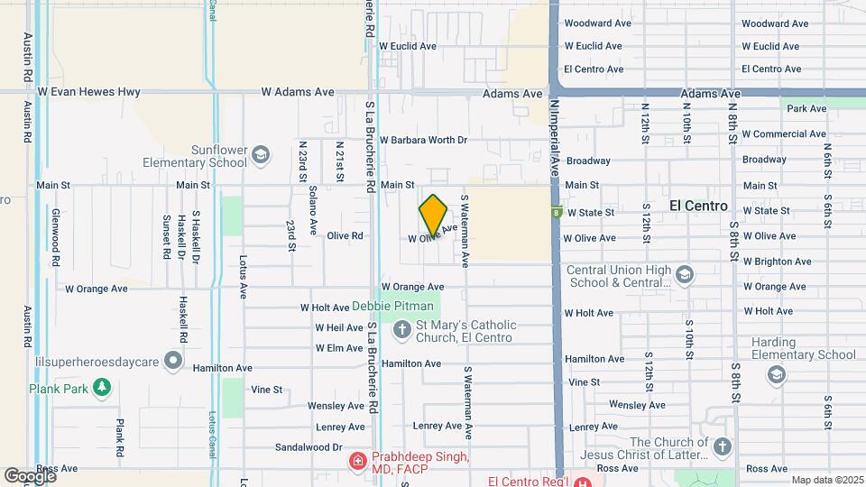 1741 W Olive Ave Mapa y Detalles de la Ubicación