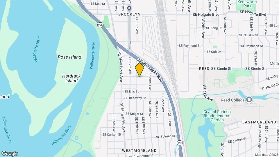 1824 SE Insley St Map and Location Details