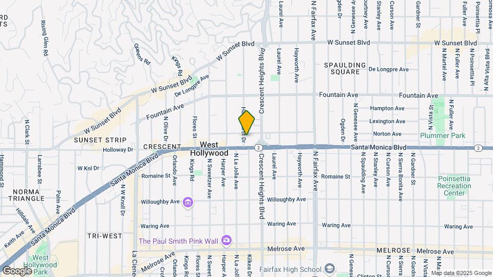 8130 Norton Avenue Apartments Map and Location Details