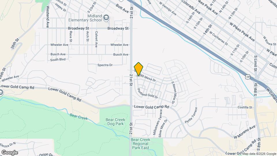 1637 Gold Hill Mesa Dr Map and Location Details