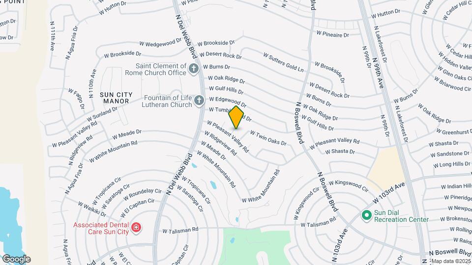 15607 N 105th Dr Map and Location Details