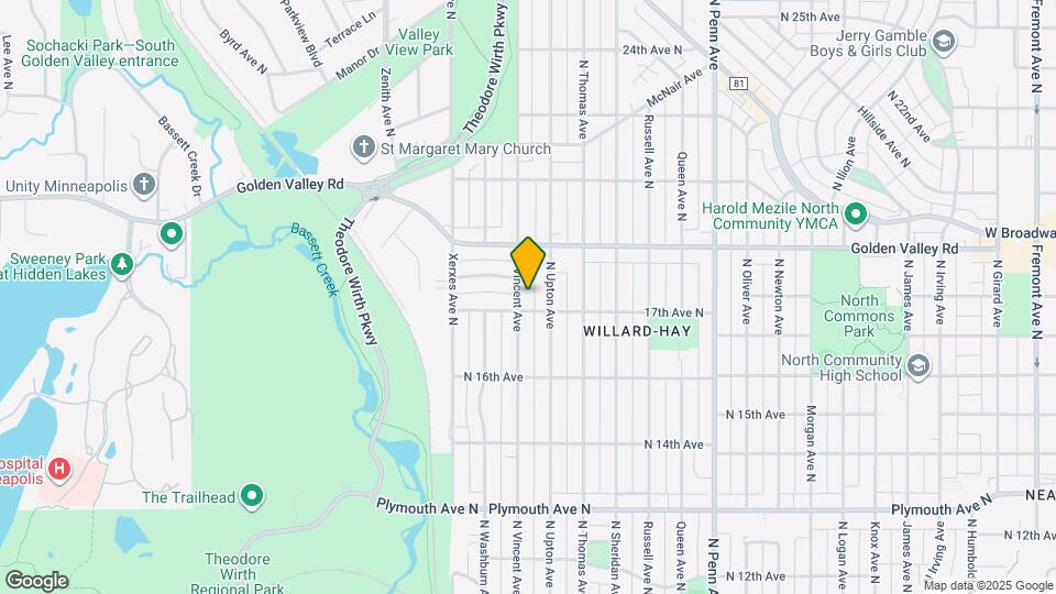 1710 N Vincent Ave Map and Location Details