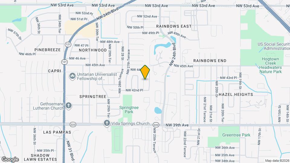 4319 NW 26th Dr Map and Location Details
