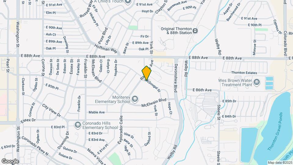 8661 McDougal St Map and Location Details