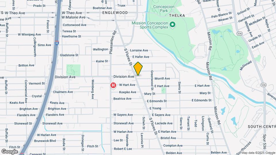 4620 S Flores St Map and Location Details