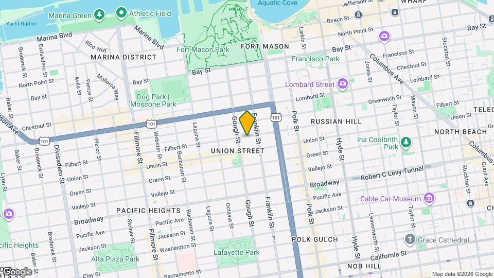 1658 Filbert St Mapa y Detalles de la Ubicación