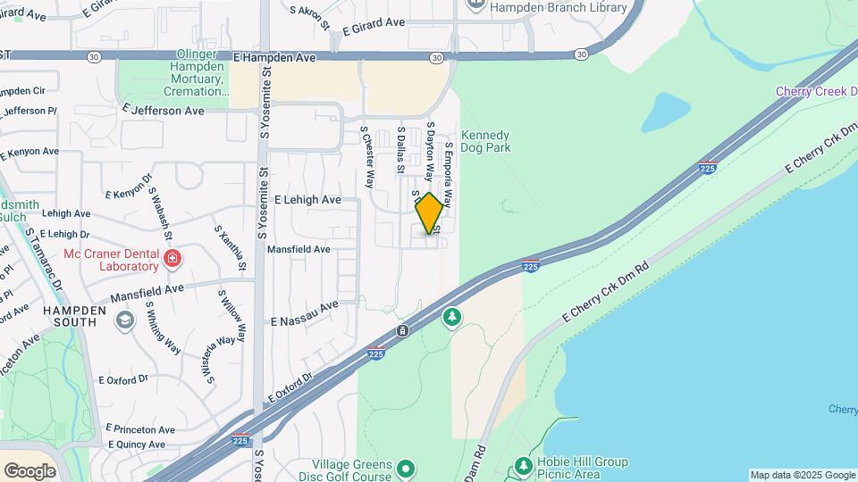 3875 S Dayton St, Unit 208 Map and Location Details
