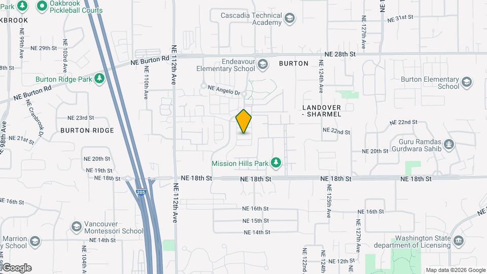 11727 NE 22nd Way Map and Location Details