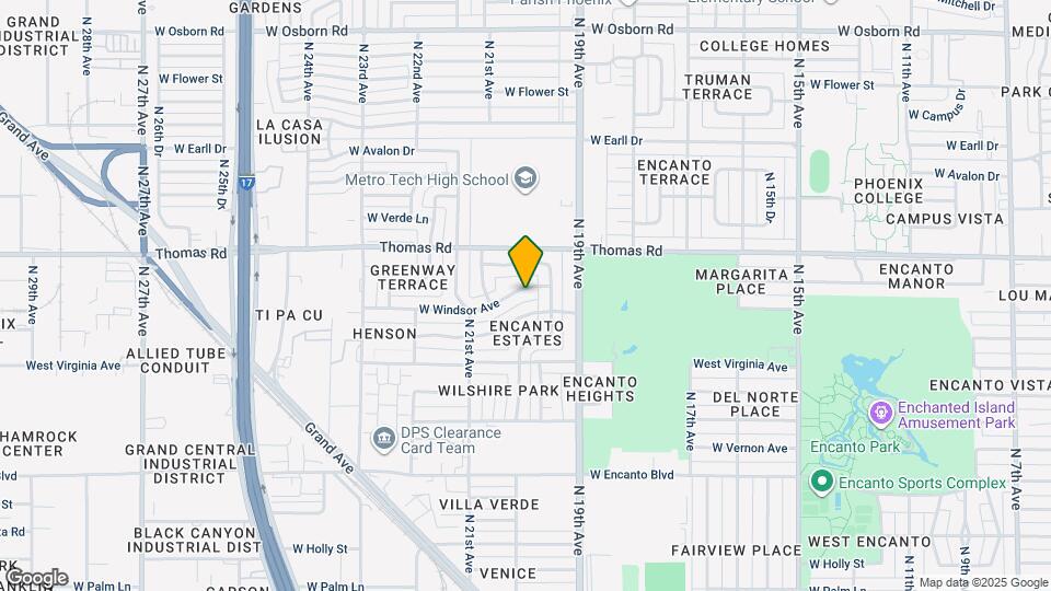 2023 W Windsor Ave Map and Location Details