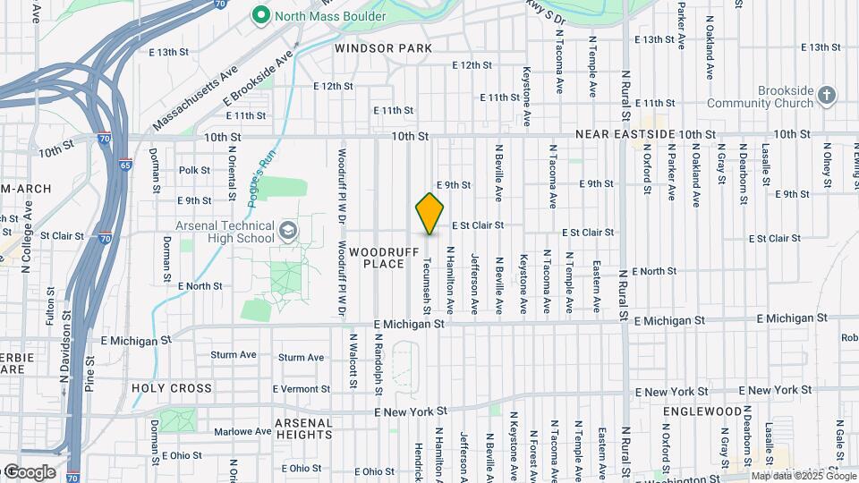 631 Tecumseh St Map and Location Details