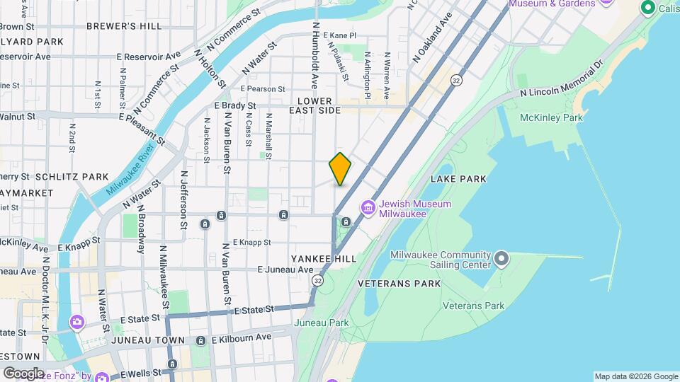 1454 N Franklin Pl, Unit Upper Map and Location Details