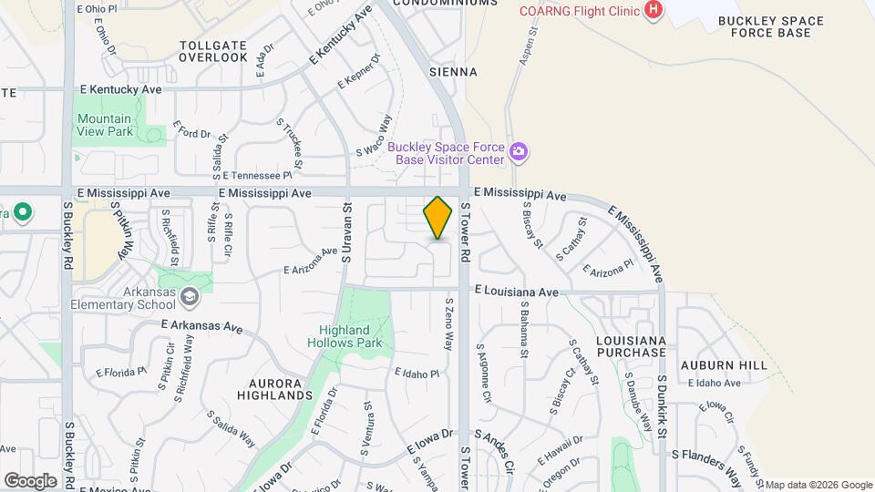 1225 S Zeno Cir Map and Location Details