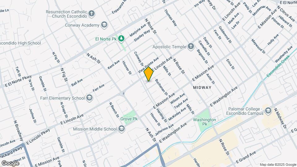 1317 Magnolia Ave Mapa y Detalles de la Ubicación