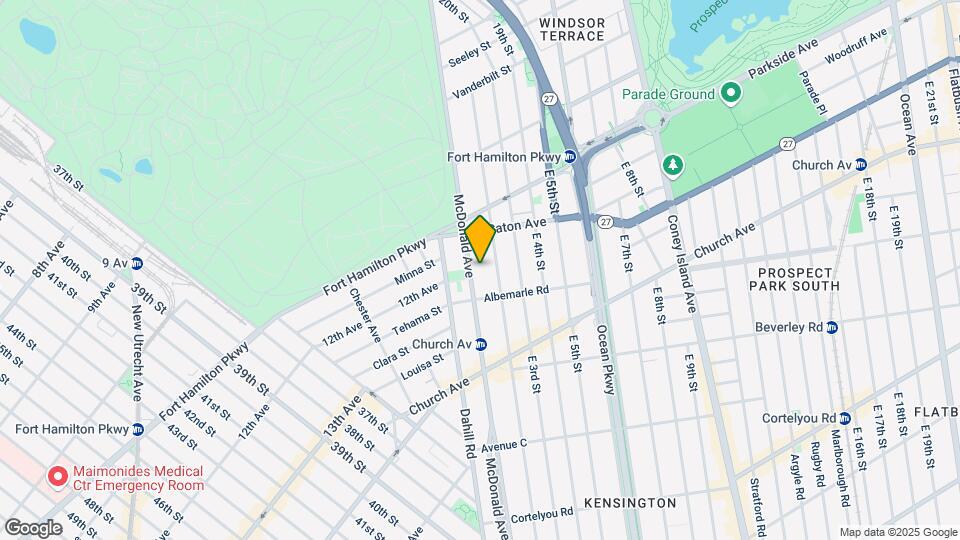 333 McDonald Ave Mapa y Detalles de la Ubicación