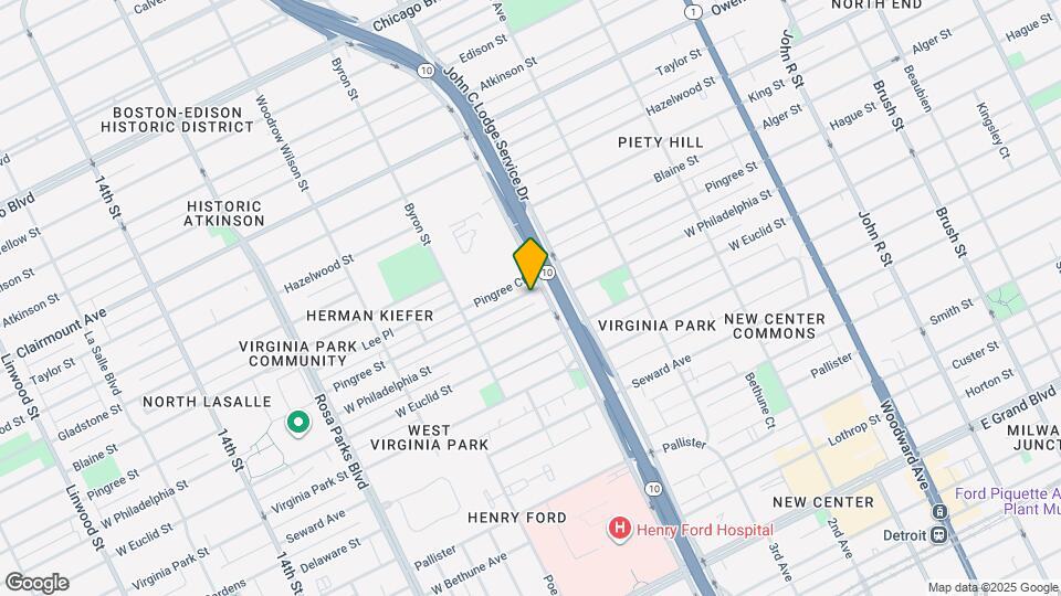 1125 Pingree St Map and Location Details