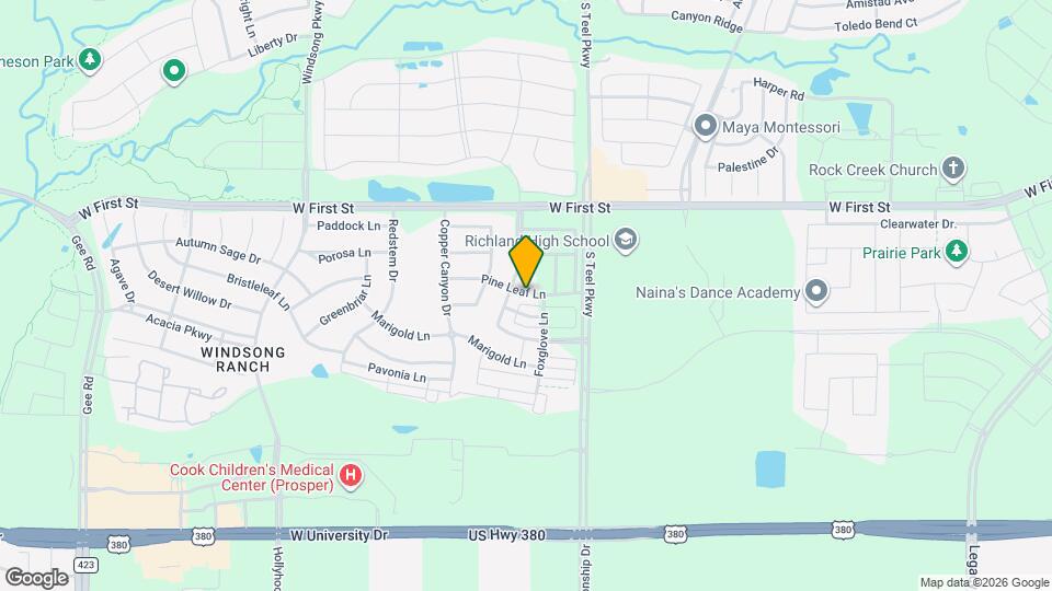 3891 Pine Leaf Ln Map and Location Details