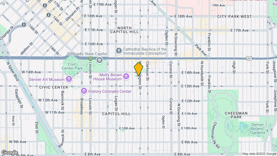 1351 N Washington St Map and Location Details