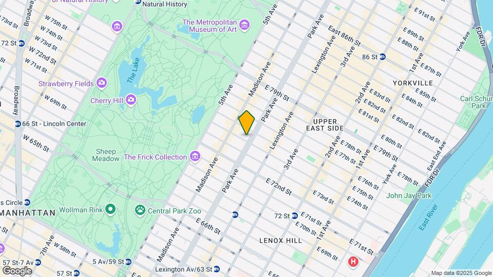 59 E 74th St Map and Location Details