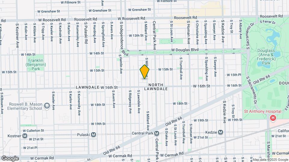 1538 S Millard Ave Map and Location Details