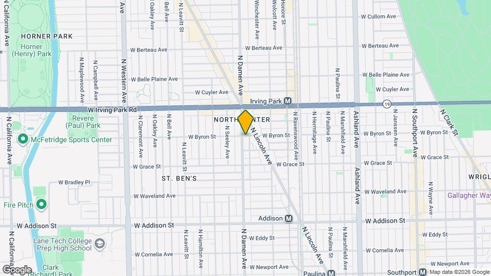 1951 W Byron St Map and Location Details