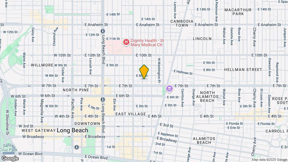 714 Lime Ave Map and Location Details