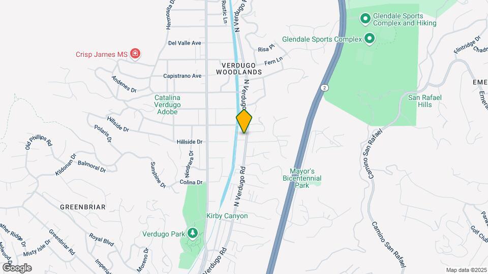 2001 N Verdugo Rd Map and Location Details