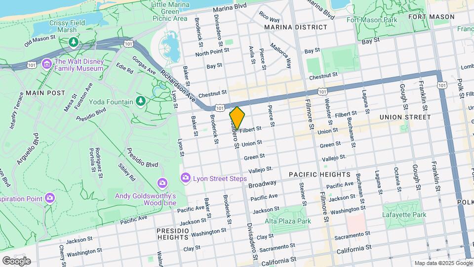 2960 Divisadero St Map and Location Details