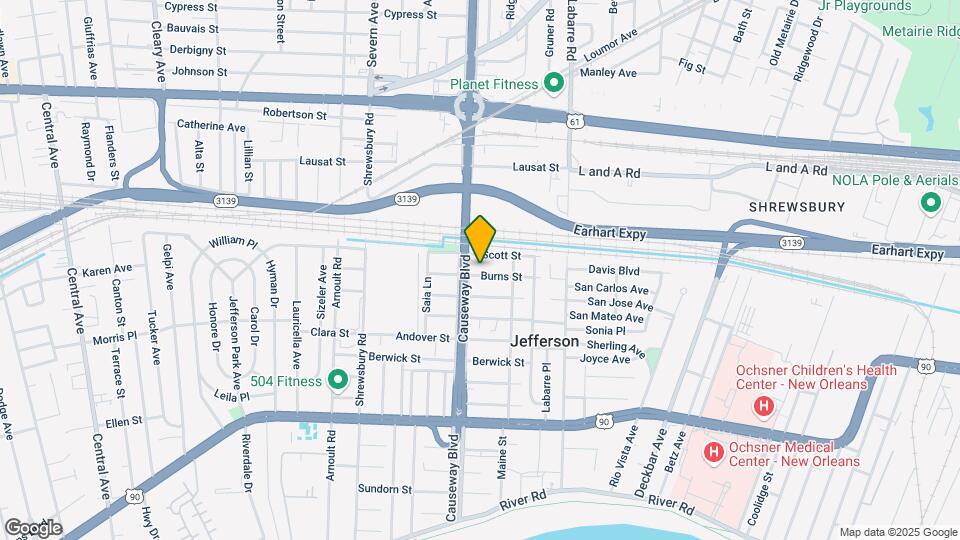 2921 Burns St Map and Location Details