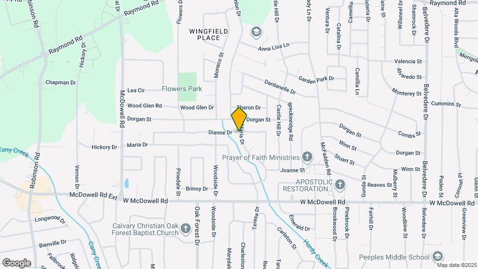 1405 Dianne Dr Map and Location Details