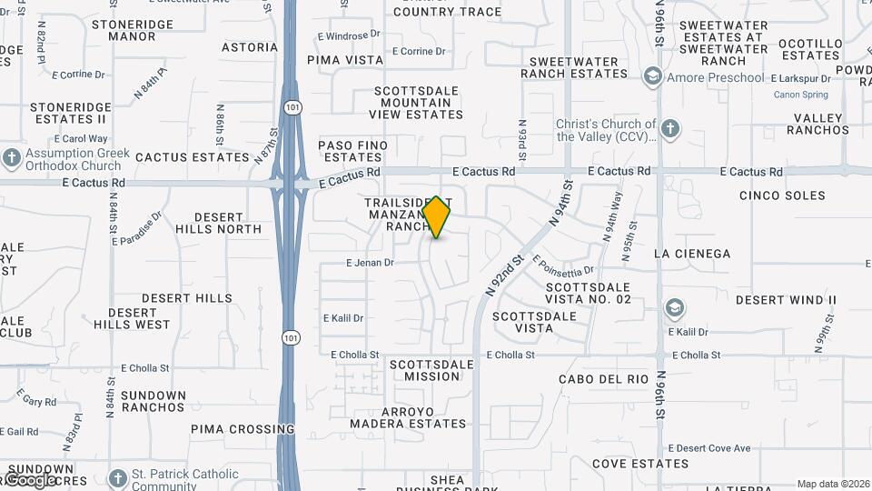 11851 N 91st Pl Map and Location Details