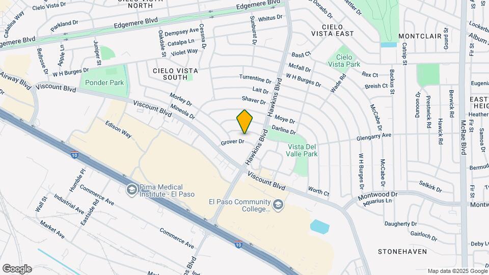 8701 Grover Dr Mapa y Detalles de la Ubicación