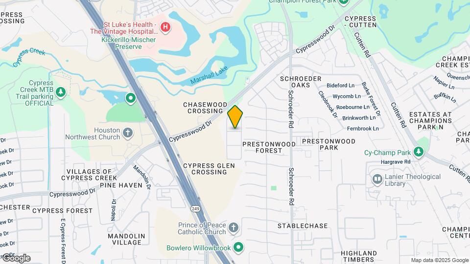 9889 Cypresswood Dr Map and Location Details