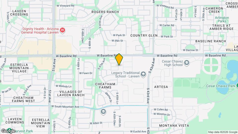 7731 S 45th Ln Map and Location Details