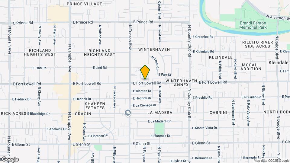 2643 E Fort Lowell Rd-Unit -2643 Ft Lowell Map and Location Details