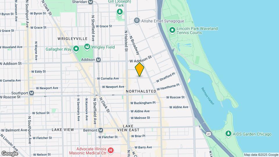 709 W Cornelia Ave Mapa y Detalles de la Ubicación