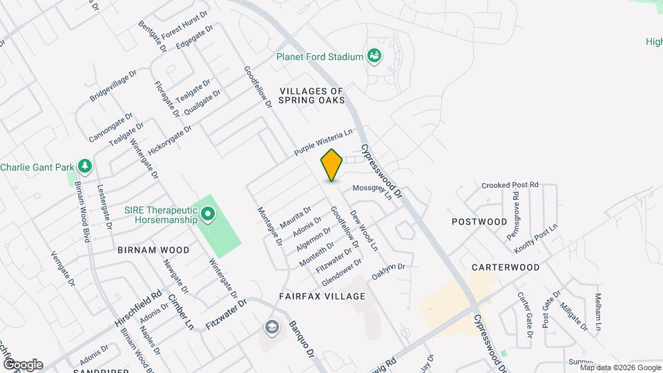 23431 Dew Wood Ln Mapa y Detalles de la Ubicación