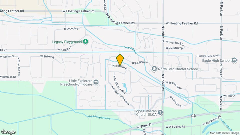 5393 W Rosslare Dr Map and Location Details