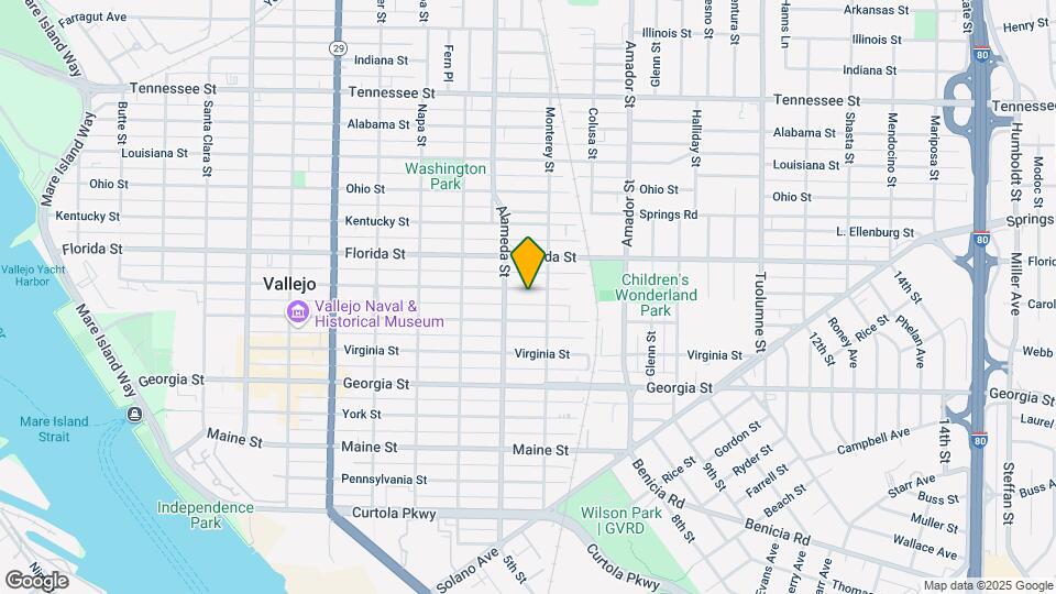 1021 Carolina St Map and Location Details