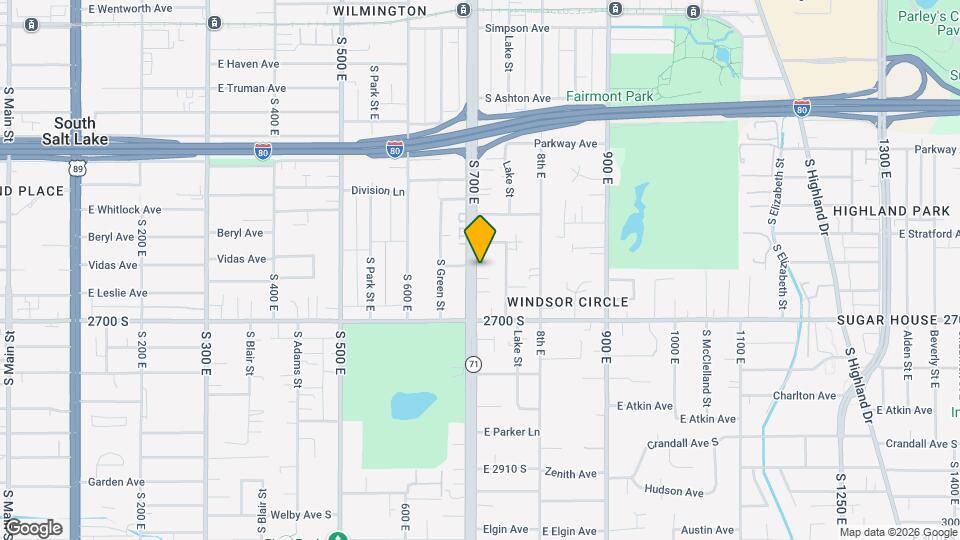 2587 S 700 E Map and Location Details