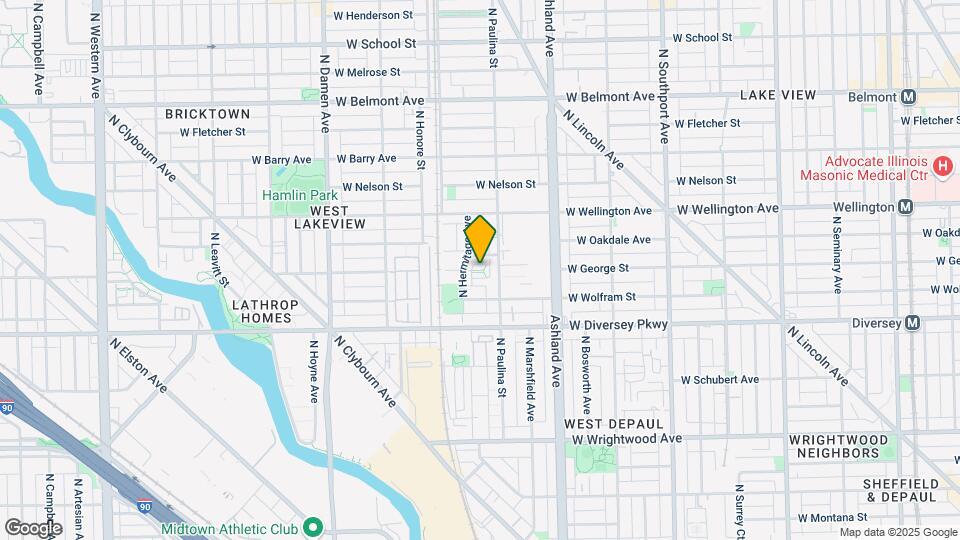 2860 N Paulina St Map and Location Details