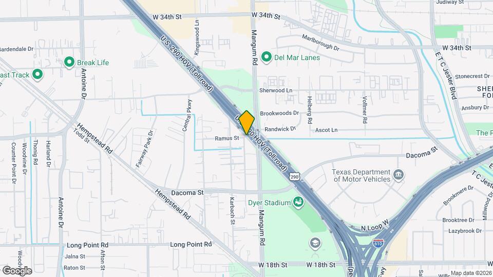 4711 Rusk St, Unit A Map and Location Details