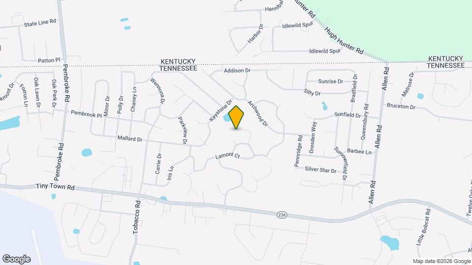 876 Gordon Pl Map and Location Details