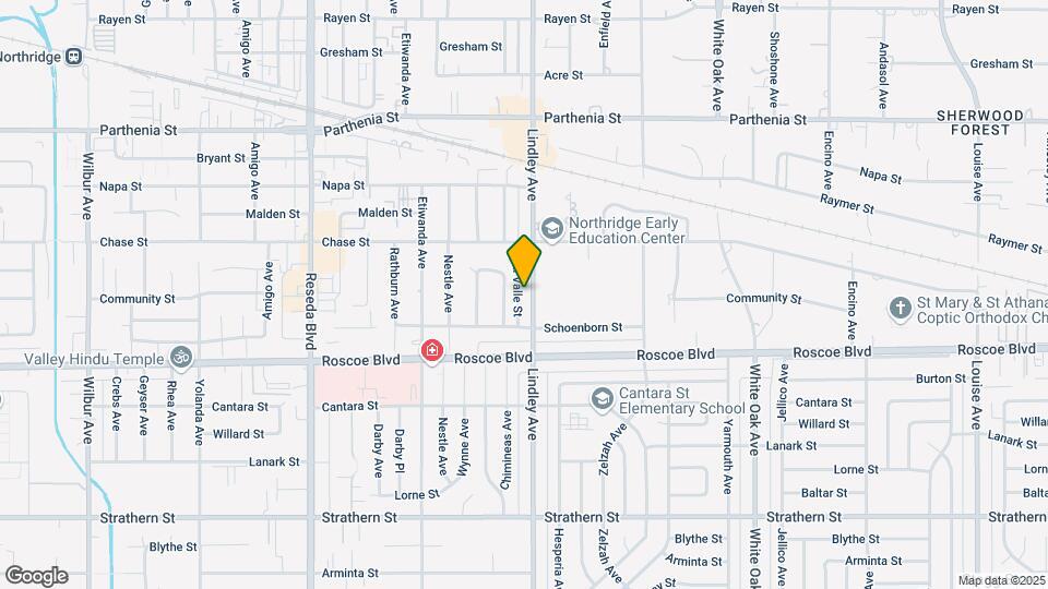 8403 Lindley Ave Map and Location Details