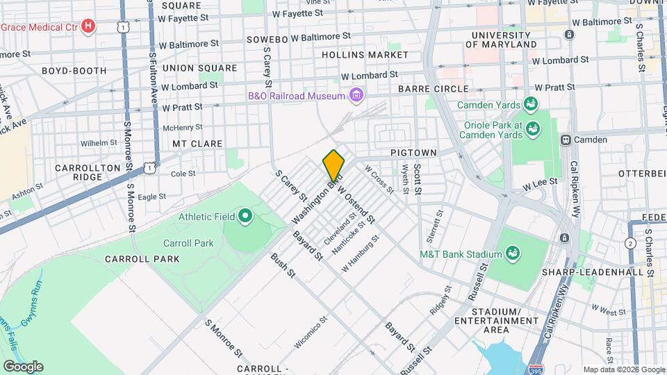 1207 Washington Blvd Map and Location Details