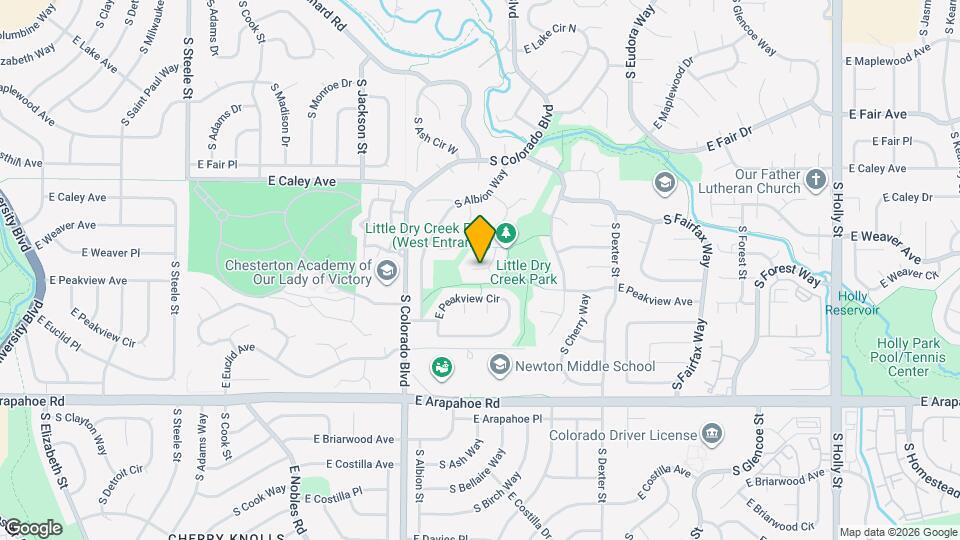 6470 S Birch Cir Map and Location Details