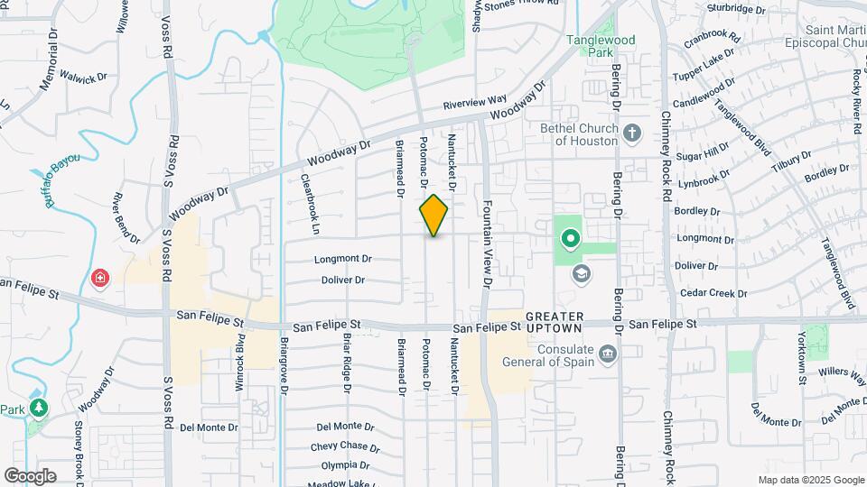 6015 Valley Forge Dr Map and Location Details