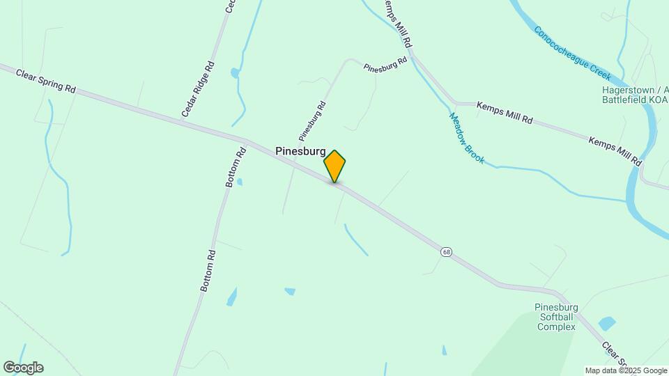 14835 Clear Spring Rd Map and Location Details