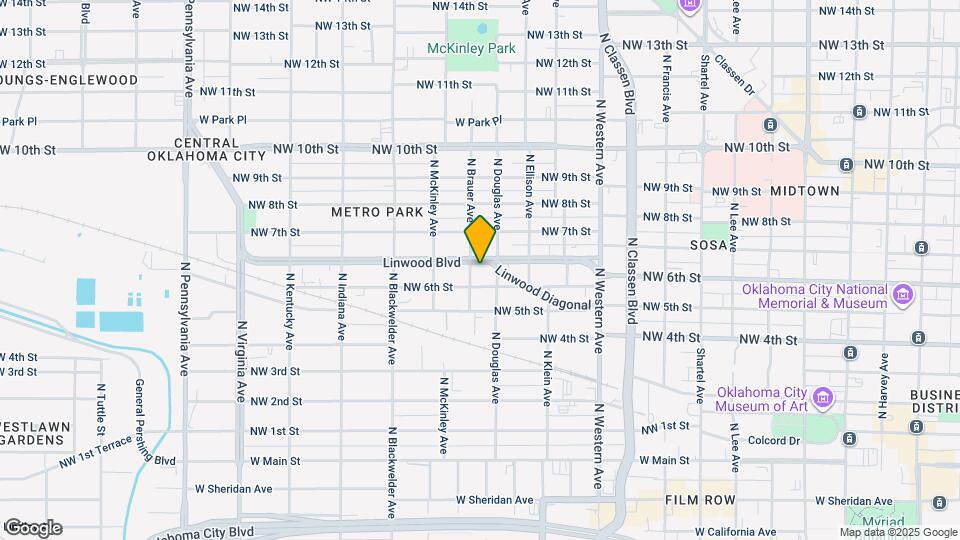 1414 Linwood Blvd Mapa y Detalles de la Ubicación