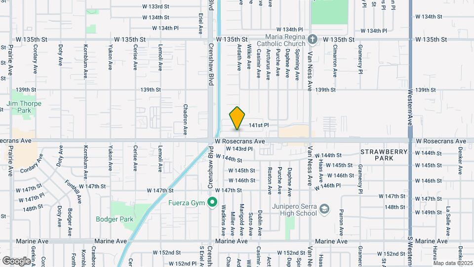 2901 W Rosecrans Ave Map and Location Details